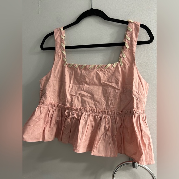 NWT Anthropologie En Elly Babydoll Stitch-Trim Tank - Picture 7 of 8